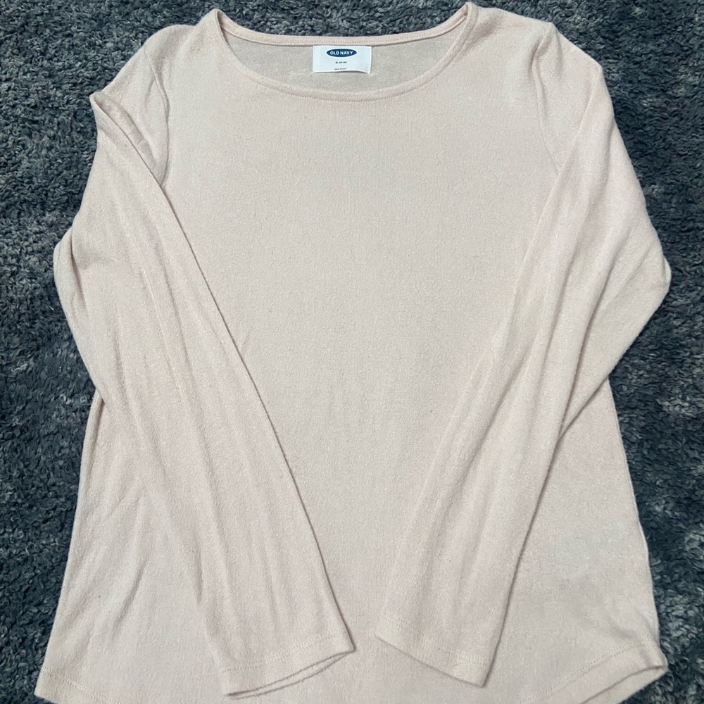 Old Navy Pale Pink Crew Neck Sweater